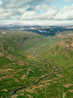 Goðdalur, Kaldrananeshreppur séð til norðurs / Goddalur, Kaldrananeshreppur viewing north.